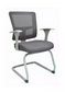 SILLA VISITANTE QUADRA RESPALDO MESH COLOR GRIS