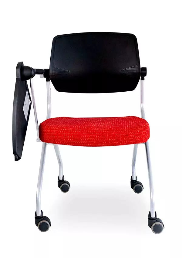 SILLA TRAINING CON PALETA, RESPALDO NEGRO EN POLIPROPILENO CON RECLINAMIENTO