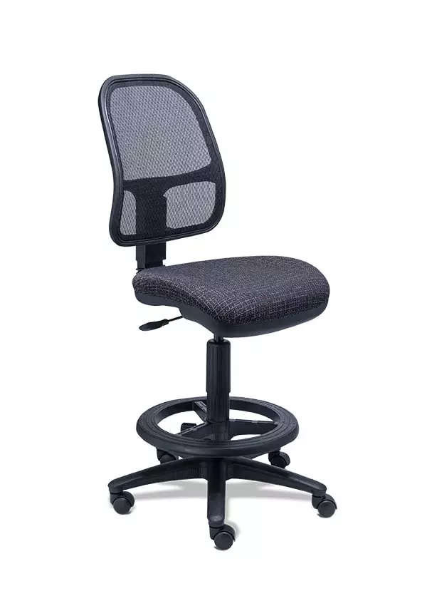 SILLA OPERATIVA VERSIÓN BANCO ALTO DESCANSA PIES NYLON (CARACTERISCAS RS-490)