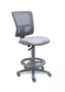 SILLA QUADRA OPERATIVA VERSION BANCO ALTO DESCANSA PIES NYLON (GRIS)